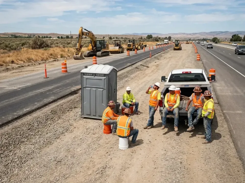 highway-road-construction-crew-007 — frequently asked questions, Porta Potty and Restroom Rentals in Soda Springs, ID